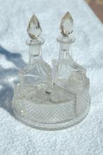 Kristallen olie en azijn setje, Ophalen of Verzenden