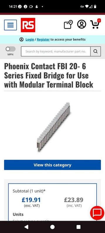 Phoenix Contact FBI 20-6 Brug beschikbaar voor biedingen