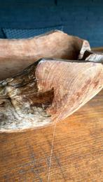 Grote houten schaal, Huis en Inrichting, Woonaccessoires | Schalen en Manden, Ophalen, Zo goed als nieuw, Rond, Hout