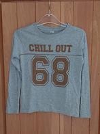 Grijze Longsleeve met print - Maat 134/140, Kinderen en Baby's, Kinderkleding | Maat 134, Ophalen, Zeeman, Zo goed als nieuw, Shirt of Longsleeve