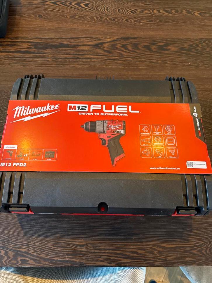 Milwaukee M12 Schroefmachine - Nieuw!!, Doe-het-zelf en Verbouw, Gereedschap | Boormachines, Nieuw, Boor- en Schroefmachine, Minder dan 400 watt