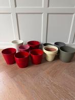 10 Plantenpotten Diverse Maten & Kleuren, Tuin en Terras, Ophalen, Gebruikt, Rond, Binnen