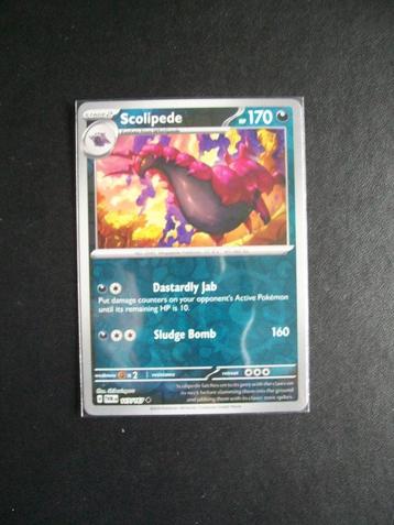 2642. Nieuwe Pokemon Kaart holofoil SCOLIPEDE HP 170 117/167 beschikbaar voor biedingen
