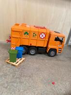 Bruder Vuilniswagen met Pallet en Kliko's, Kinderen en Baby's, Speelgoed | Speelgoedvoertuigen, Ophalen of Verzenden, Gebruikt