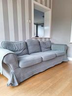 2 grijze banken Ikea Ektrop, Huis en Inrichting, Banken | Bankstellen, Ophalen, Gebruikt, Driepersoons, 75 tot 100 cm