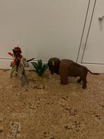 Playmobil Indiaan met bizon, Kinderen en Baby's, Speelgoed | Playmobil, Ophalen of Verzenden, Gebruikt, Complete set