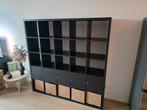 Ikea Kallax kast zwartbruin, Huis en Inrichting, Kasten | Wandmeubels, Ophalen, 150 tot 200 cm, Zo goed als nieuw, 150 tot 200 cm