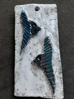 Vintage keramiek wanddecoratie plaquette vissen, Ophalen of Verzenden