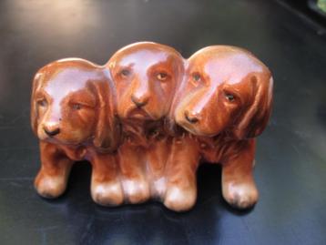 Beswick England Beeld 3 Hondjes Puppy's Model 917 Spaniël beschikbaar voor biedingen