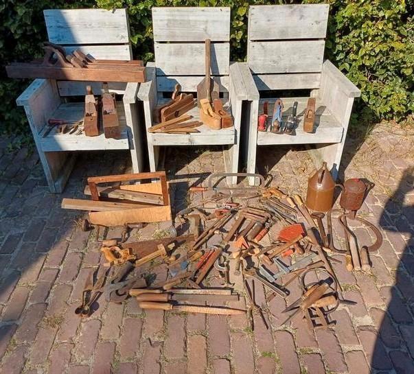 Grote verzameling oud gereedschap, Antiek en Kunst, Antiek | Gereedschap en Instrumenten, Ophalen