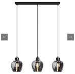 Smoke glas lamp 3 bollen, Ophalen, Nieuw, Hotel chique, Glas