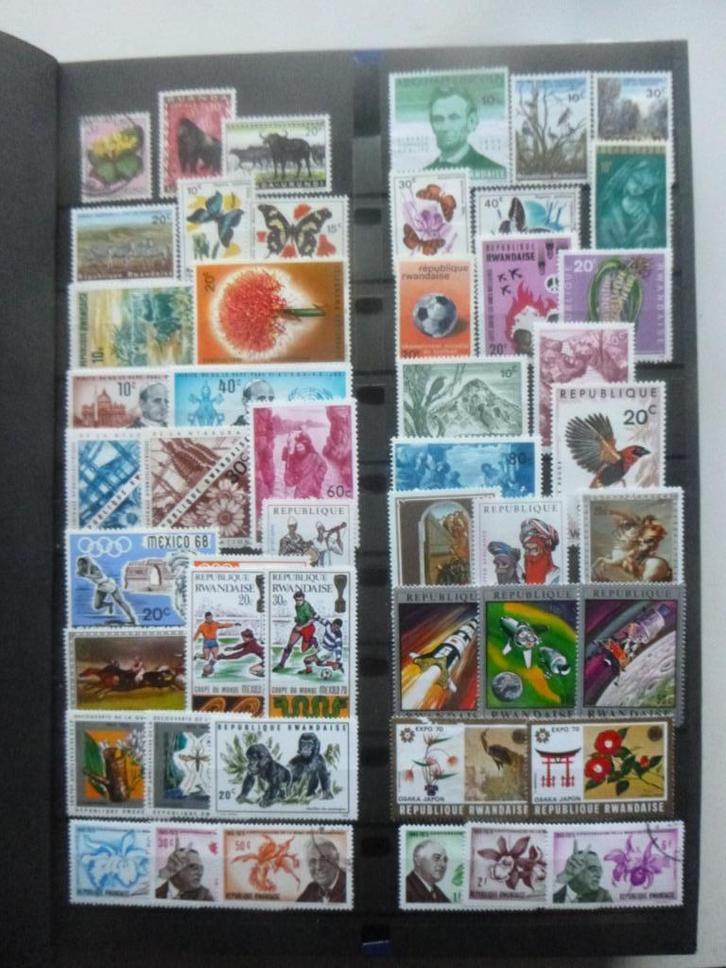 Dik Leuchtturm stockboek landenverzamelingen oa Rwanda, Postzegels en Munten, Postzegels | Volle albums en Verzamelingen, Buitenland
