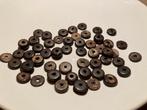 Platte ronde houten bruine kralen (gemeleerd), Hobby en Vrije tijd, Kralen en Sieraden maken, Ophalen of Verzenden, Nieuw, Kraal