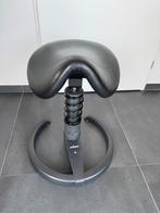 Swopper met lederen zadel | ergonomische bureaukruk, Ophalen, Gebruikt, Zwart, Bureaukruk