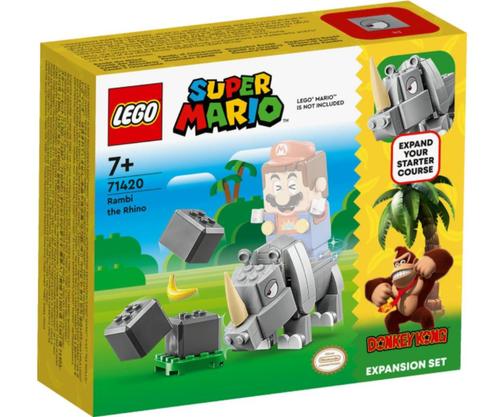 LEGO Super Mario Rambi de neushoorn - 71420 |NEW|, Kinderen en Baby's, Speelgoed | Duplo en Lego, Nieuw, Lego, Complete set, Ophalen of Verzenden