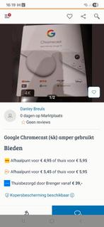 Let op!.... bedrieger verkoopt google chromecast, Ophalen of Verzenden, Zo goed als nieuw, HDMI, Zonder harde schijf