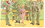 Militair. Illustrator H.Rotgans  "Mientje wordt heel erg ..., Ophalen of Verzenden, 1940 tot 1960, Ongelopen, Overige thema's