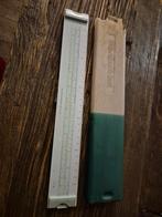Vintage Rekenliniaal met Beschermhoes, Ophalen of Verzenden