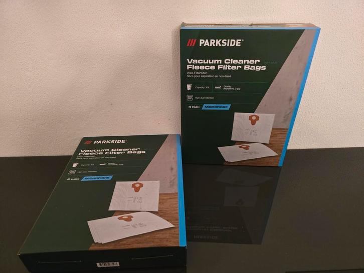 Parkside stofzuigerzakken PVFT 30 A1, Witgoed en Apparatuur, Stofzuigers, Zo goed als nieuw, Stofzuiger, Minder dan 1200 watt