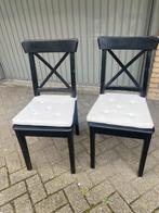 Ikea stoelen ingolf, Huis en Inrichting, Stoelen, Gebruikt, Wit, Ophalen