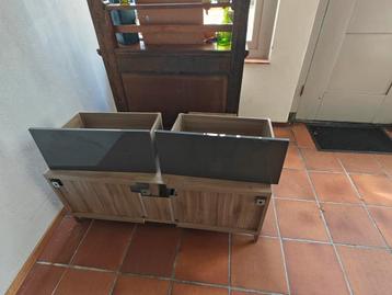 Ikea Besta met twee grijze hoogglans lades - afbeelding 2