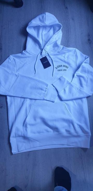 Nieuwe Heren Witte Trui van Bjorn Borg/ Hoodie XXL beschikbaar voor biedingen
