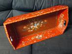 Antiek Rood Dienblad Oud Hindeloopen Bloemen Vintage, Huis en Inrichting, Woonaccessoires | Dienbladen, Ophalen of Verzenden, Gebruikt