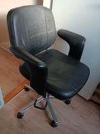 Tevkoop, Huis en Inrichting, Stoelen, Ophalen, Zwart, Leer, Zo goed als nieuw