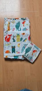 Ikea dekbedovertrek 140x200 - Dierenprint, Kinderen en Baby's, Kinderkamer | Beddengoed, Gebruikt, Jongetje of Meisje, Wit, Dekbedovertrek