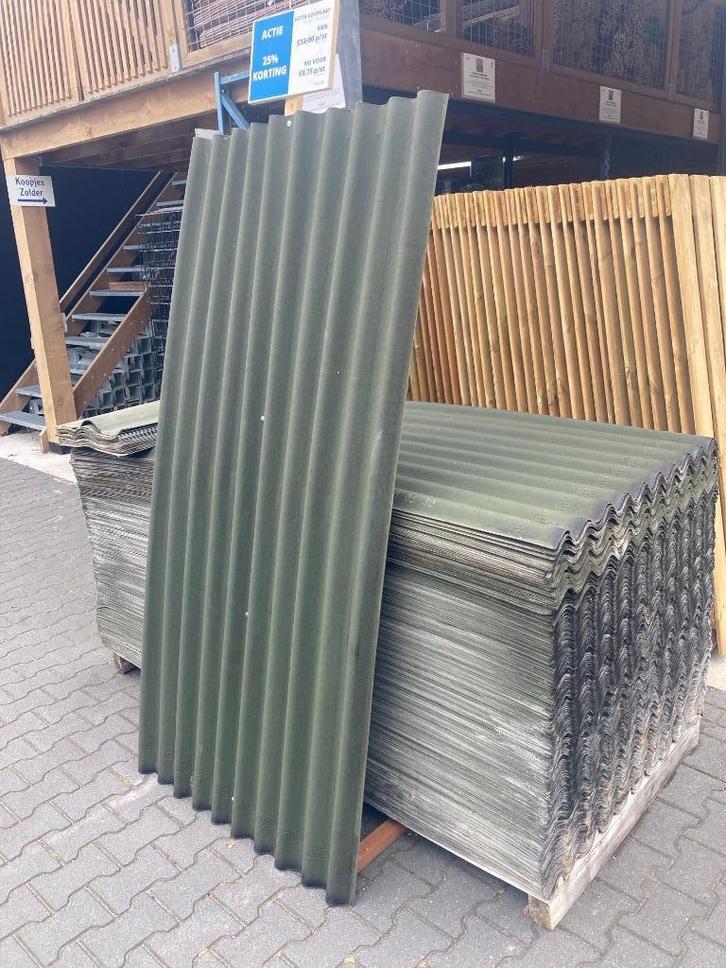 GUTTA GOLFPLAAT | GROEN | 96X200 CM met nok stukken, Doe-het-zelf en Verbouw, Dakpannen en Dakbedekking, Nieuw, Golfplaat, Kunststof