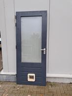 Hardhouten buitendeur, Doe-het-zelf en Verbouw, Ophalen, Gebruikt, Buitendeur, 200 tot 215 cm