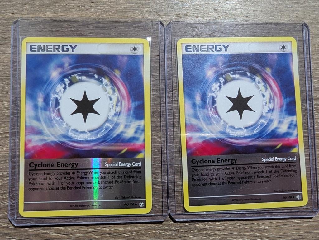 Cyclone Energy uit D&P Stormfront 94/100 Reversed Foil, Ophalen of Verzenden, Zo goed als nieuw, Losse kaart, Foil