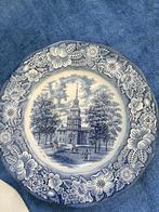 Liberty Blue Independence Hall dinerborden, Antiek en Kunst, Ophalen