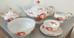 Theeservies afb. rode draak Koeningszelt/Germany porselein, Antiek en Kunst, Ophalen