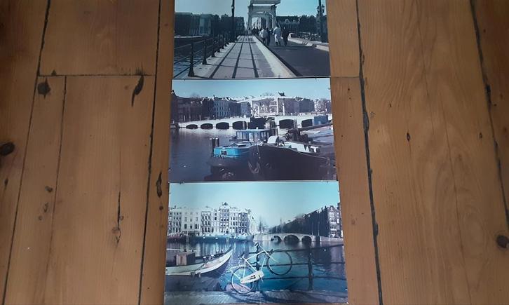 Amsterdam Foto's. aan de Amstel, Magere Brug, Huis en Inrichting, Woonaccessoires | Schilderijen, Tekeningen en Foto's, Gebruikt