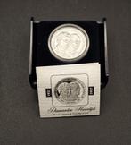 Zilveren Penning Diamanten Huwelijk Juliana, Postzegels en Munten, Koningin Juliana, Zilver, Losse munt, Overige waardes
