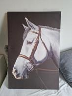 Paarden canvas schilderij, Ophalen, 125 cm of meer, Zo goed als nieuw, Schilderij