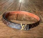 Louis Vuitton riem met LV logo 80 CM, 80 tot 90 cm, Bruin, Echt leder, Louis Vuitton