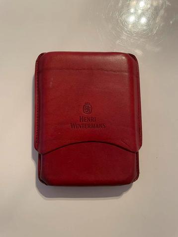 Henri Wintermans sigarenhoes, etui, roodbruin, uitschuifbaar beschikbaar voor biedingen