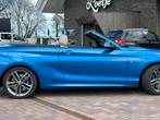 BMW 2-serie 220i Cabrio M sport, HighExe, blauw, Dakota leer, Auto's, Te koop, Geïmporteerd, 1515 kg, Benzine