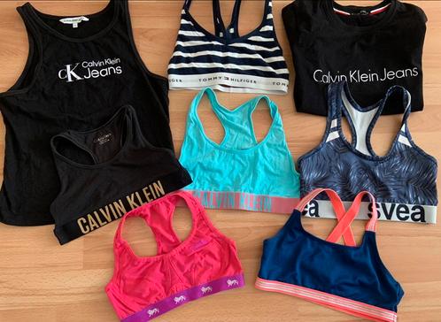 Setje top/topjes Calvin Klein shirt 134/140, Kinderen en Baby's, Kinderkleding | Maat 134, Zo goed als nieuw, Meisje, Nacht- of Onderkleding