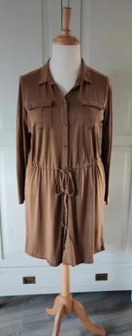 Janina camel kleurige jurk maat 48, Bruin, Maat 46/48 (XL) of groter, Ophalen of Verzenden, Zo goed als nieuw