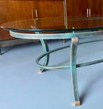 Art deco salontafel Pierre Vandel Paris + GRATIS bijzettafel, Huis en Inrichting, Ophalen, Art deco, Zo goed als nieuw, Glas
