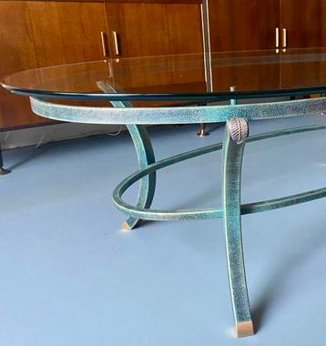 Art deco salontafel Pierre Vandel Paris + GRATIS bijzettafel beschikbaar voor biedingen