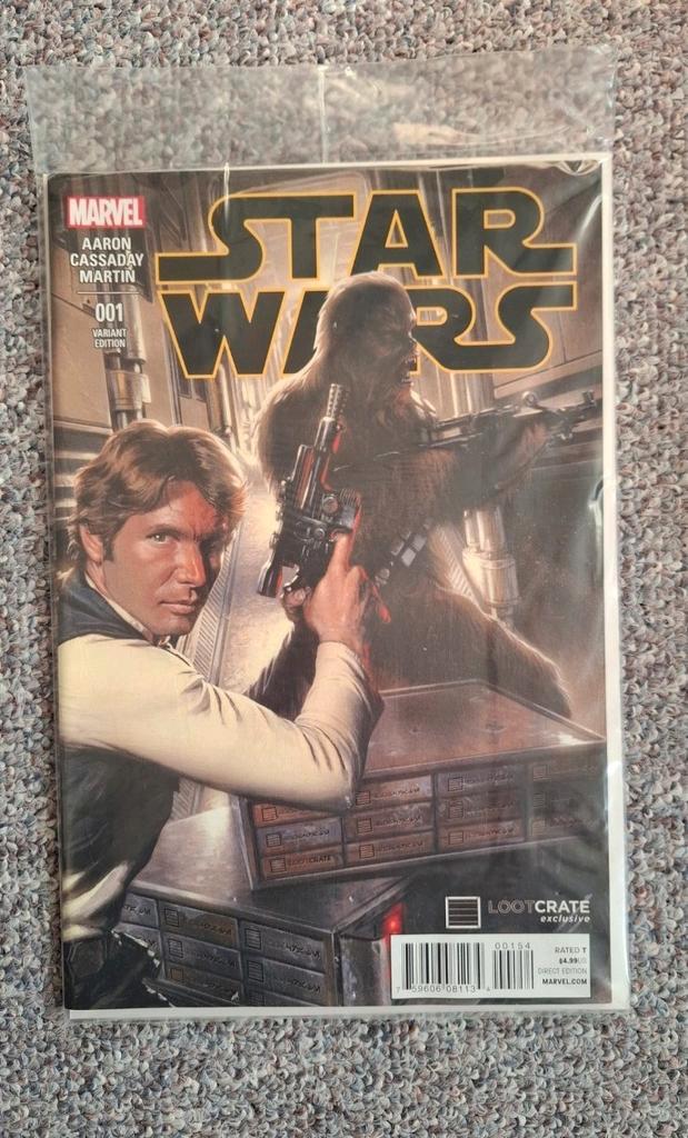 Star Wars #001 Han Solo Marvel x Lootcrate exclusive comic, Boeken, Strips | Comics, Nieuw, Eén comic, Amerika, Ophalen of Verzenden