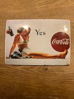 Ijzeren coca cola bordje, Verzamelen, Ophalen of Verzenden, Gebruikt, Reclamebord