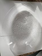 Glazen vis schaal visschaal groot 40, Huis en Inrichting, Lampen | Plafondlampen, Ophalen of Verzenden, Zo goed als nieuw, Glas