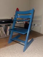 Stokke Tripp Trapp blauw - Gebruikte kinderstoel, Kinderen en Baby's, Kinderstoelen, Ophalen, Gebruikt, Meegroeistoel