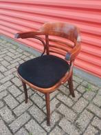 Bistro stoelen met zwarte stoffen zitting in perfecte staat, Ophalen of Verzenden