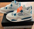Nike air Jordan 4 retro military blue. Maat 45. Nieuw!!, Wit, Nike, Nieuw, Ophalen of Verzenden